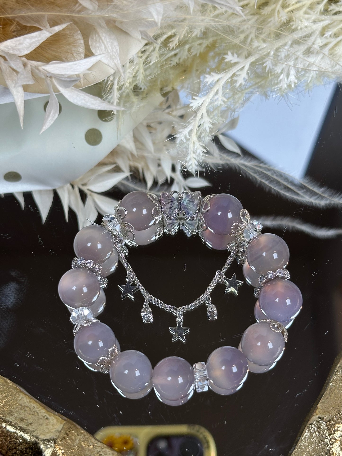 Purple Chalcedony Butterfly